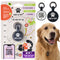 ASK A VET Classic Logo Pet ID Tag – Black & White Round – NFC & QR Code Silicone Dog & Cat Tag – Hanging & Slide-On Digital Smart Tag – Waterproof, No Battery