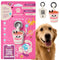 ASK A VET Noodles Pet ID Tag – NFC & QR Code Silicone Dog & Cat Tag – Hanging & Slide-On Digital Smart Tag – Waterproof, No Battery