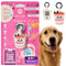ASK A VET Noodles Pet ID Tag – NFC & QR Code Silicone Dog & Cat Tag – Hanging & Slide-On Digital Smart Tag – Waterproof, No Battery