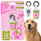 ASK A VET Sakura Matcha Latte Pet ID Tag – NFC & QR Code Silicone Dog & Cat Tag – Hanging & Slide-On Digital Smart Tag – Waterproof, No Battery