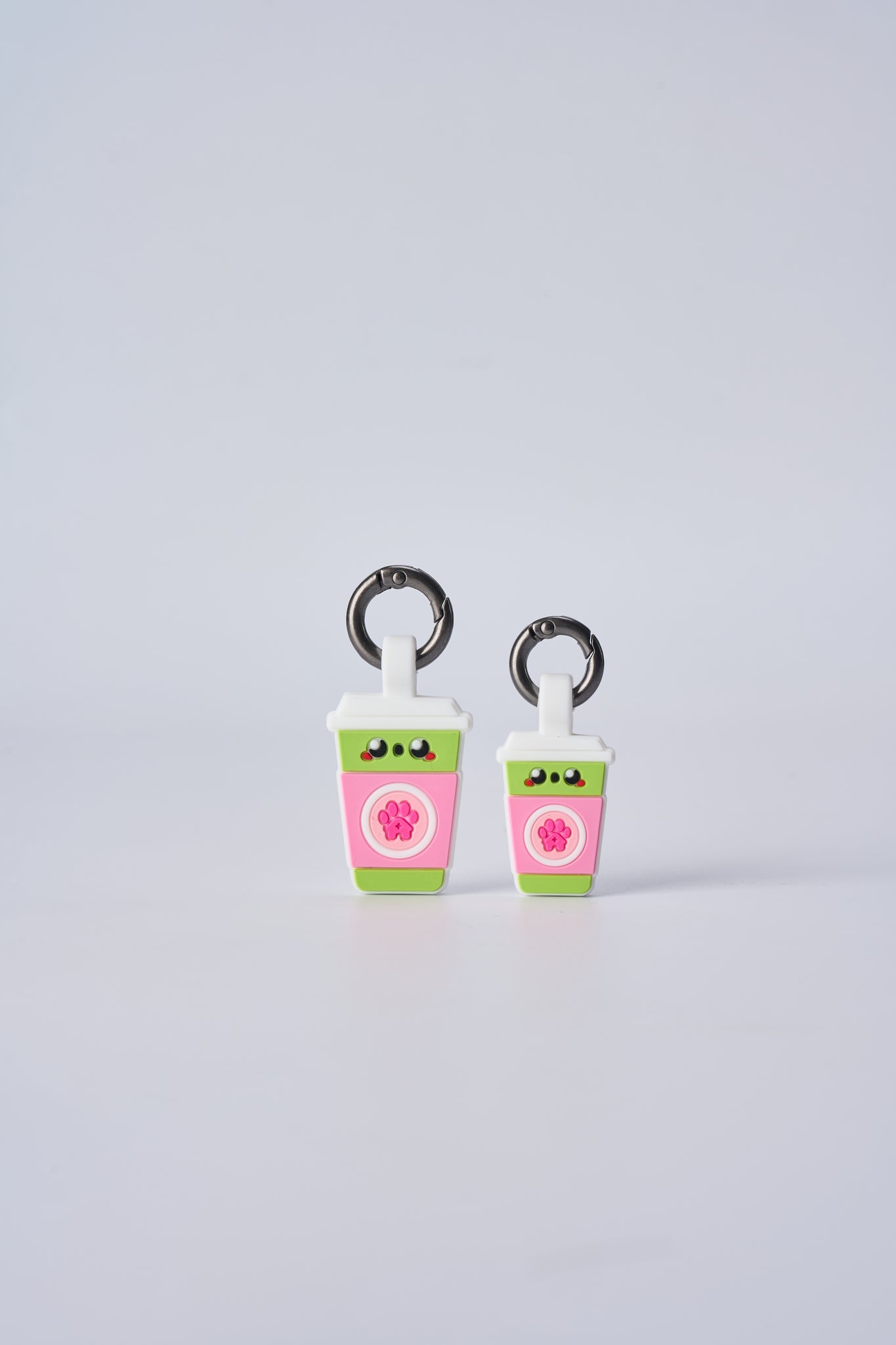 ASK A VET Sakura Matcha Latte Pet ID Tag – NFC & QR Code Silicone Dog & Cat Tag – Hanging & Slide-On Digital Smart Tag – Waterproof, No Battery
